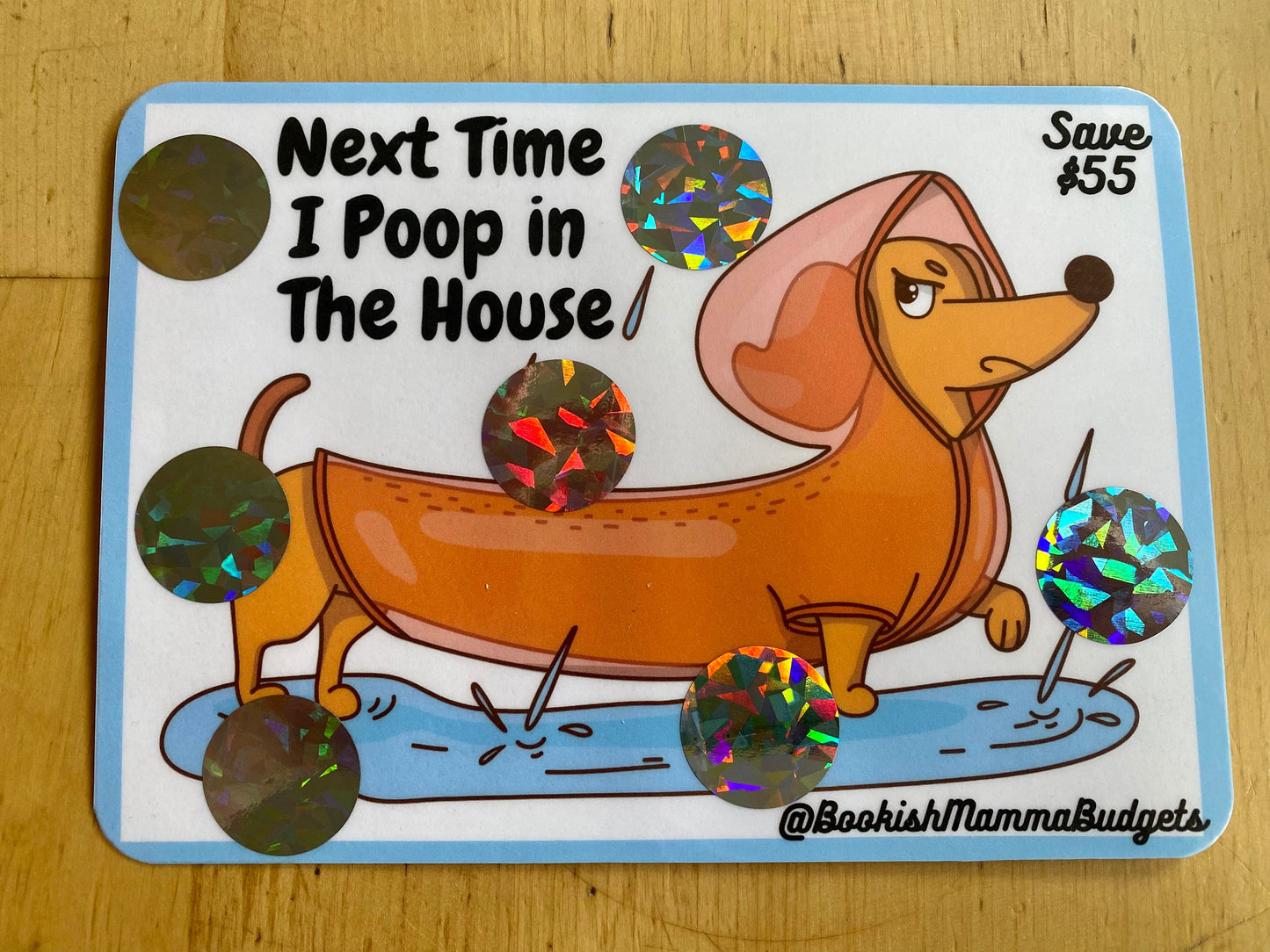 Next Time I Poop In The House - Rain Dog - Scratch & Save - 55