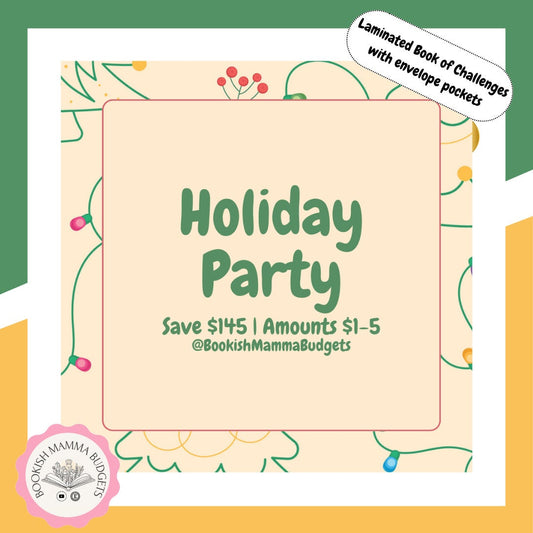 Holiday Party - Christmas Mini 10 Page Savings - Your Choice of Book with envelopes & Dashboard or Cards and Dashboard Only - Save 145